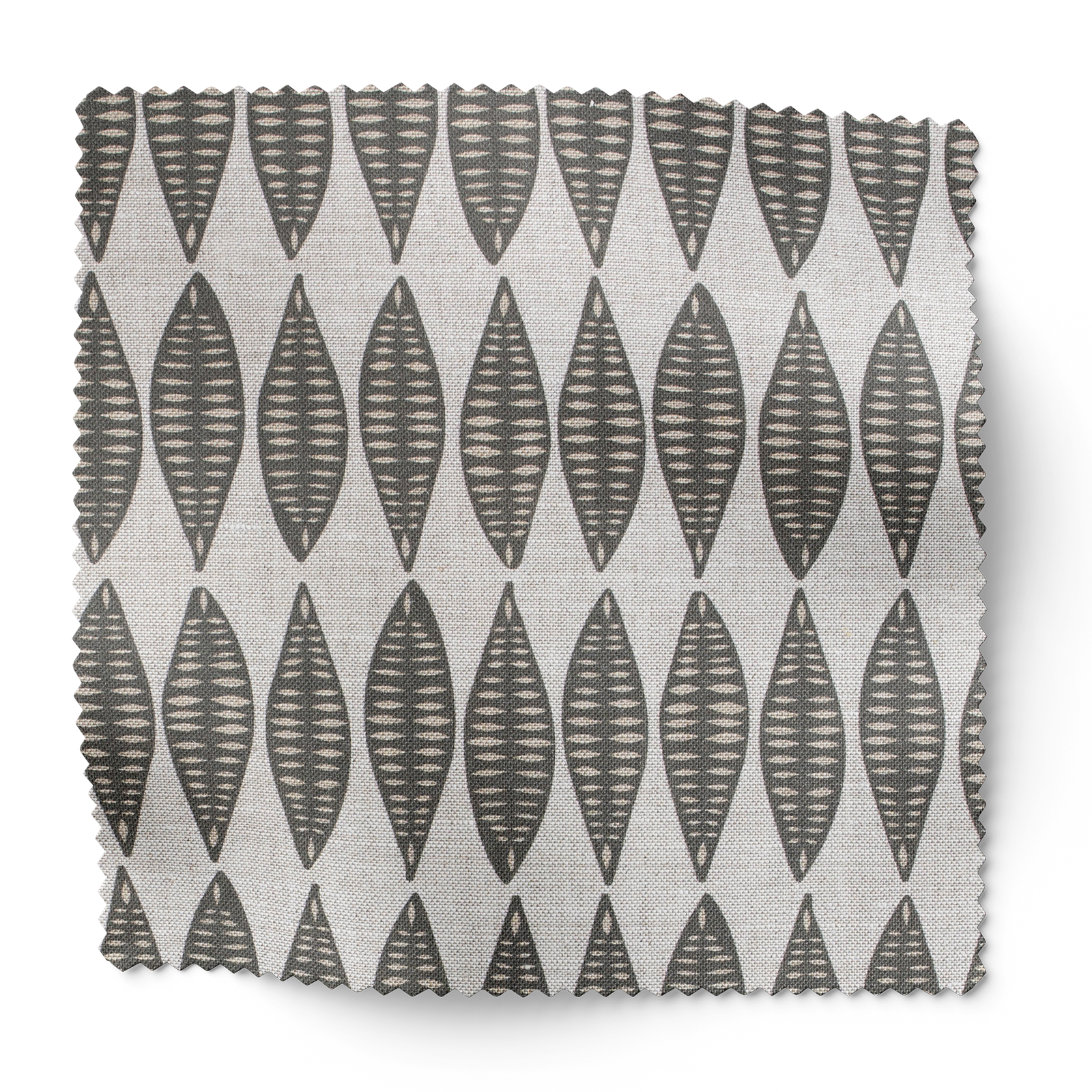 Leaflette Fabric in Peppercorn